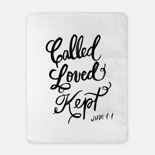 Jude 1:1 Sherpa Blanket – Called, Loved, Kept