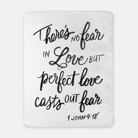 Farmhouse Sherpa Blanket – 1 John 4:18