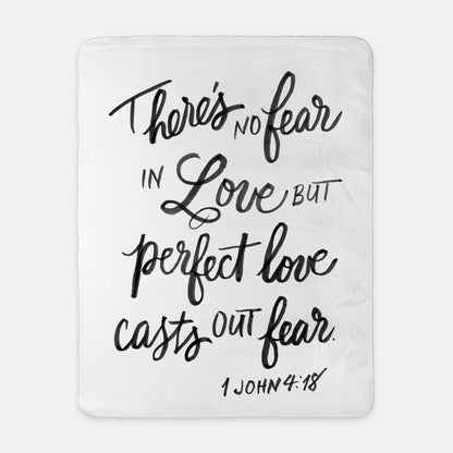 Farmhouse Sherpa Blanket – 1 John 4:18